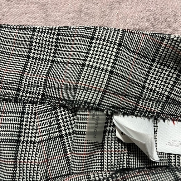 Nine West Neo Classic Gray Plaid Wide Leg Pants Plus Size 16 Business Casual - Picture 7 of 8